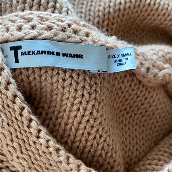 New T by Alexander Wang $395 Tan Hoodie Sz XS - Picture 7 of 8